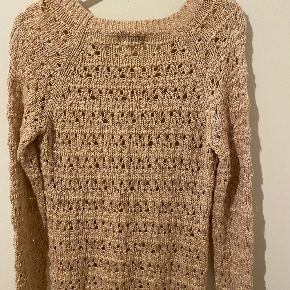 Tinsel gold sweater, Size M